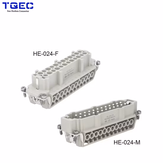 Hdc-He-032-F 32 Pins Industrial Multipole Modular Machine Heavy Duty Connector