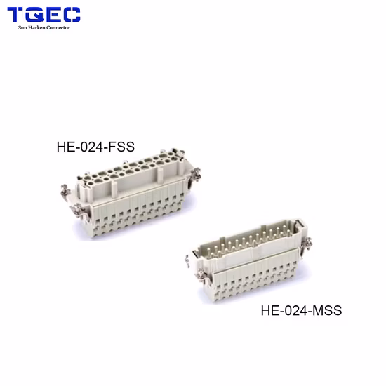Hdc-He-032-F 32 Pins Industrial Multipole Modular Machine Heavy Duty Connector