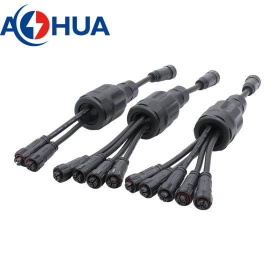 Aohua 1 입력 - N 출력 IP65 케이블 분배기 PVC Y 유형 커넥터 2 3 4 핀
